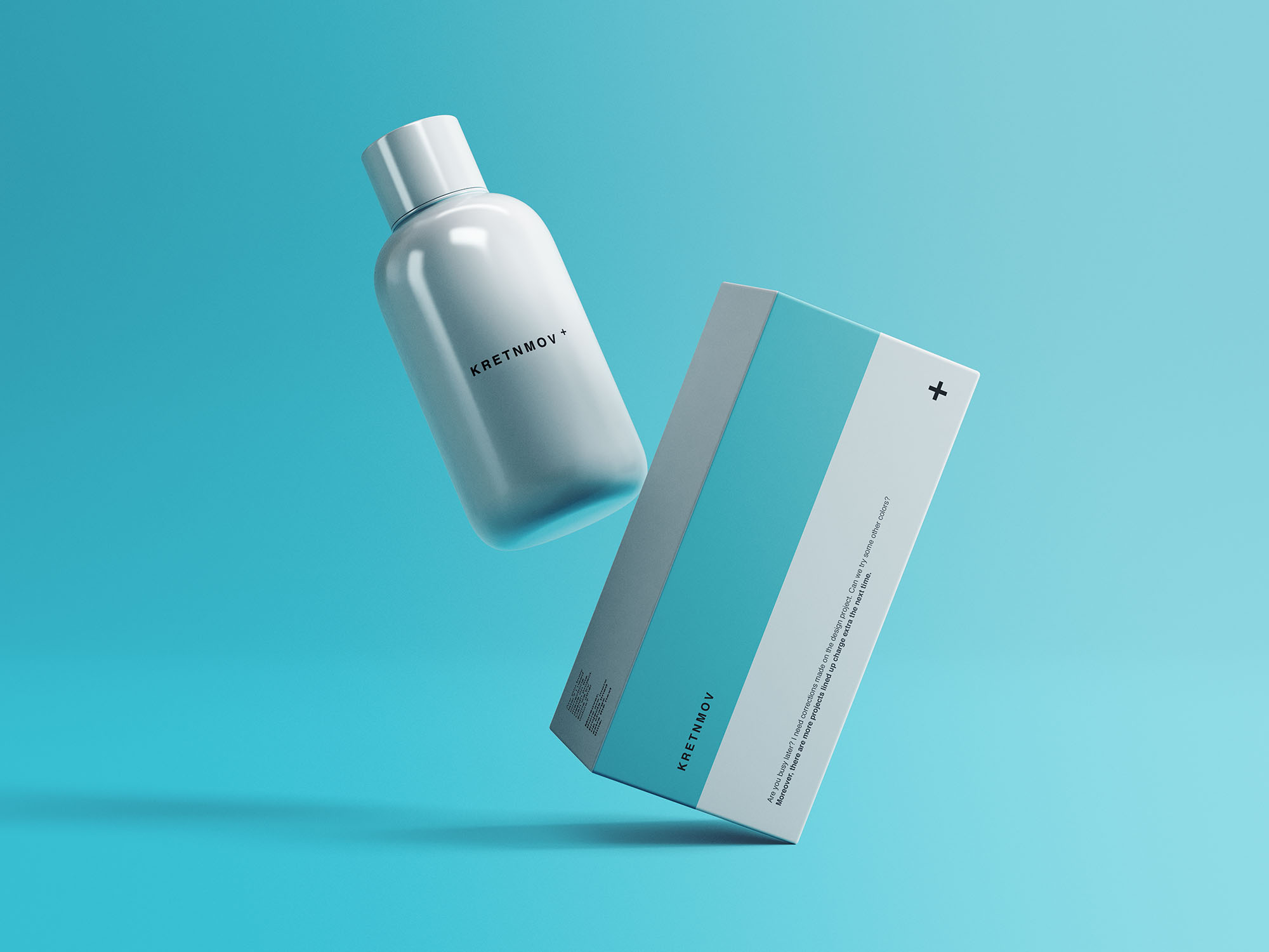 药瓶&药品包装纸盒外观设计展示素材库精选 Medical Packaging Mockup插图(1)