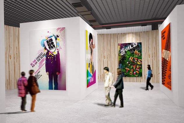 展馆艺术品海报展览样机Vol.5 Exhibition Mockup [vol 5]插图(5)