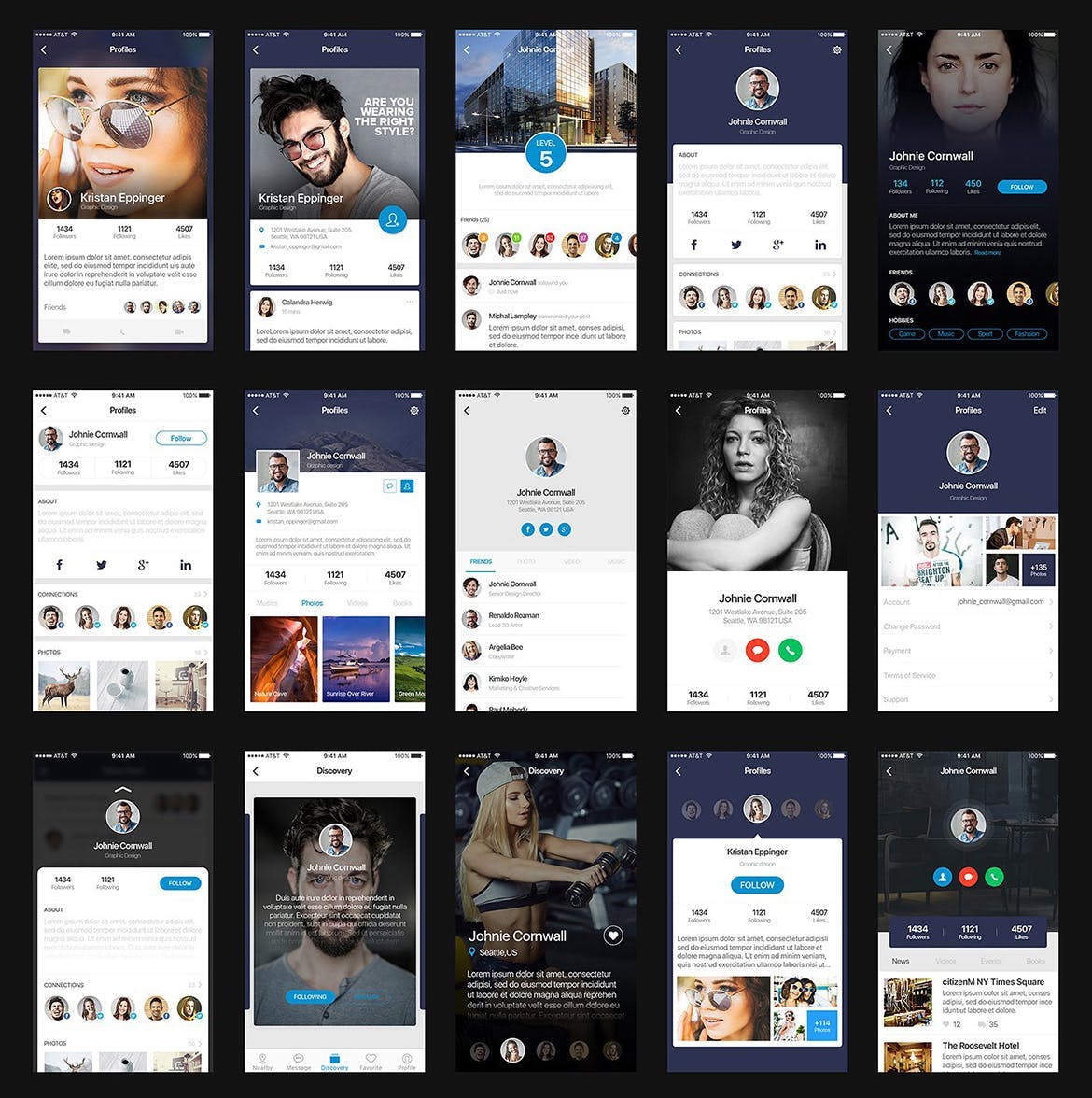 多用途综合性APP界面设计UI套件for Figma Mountify Mobile UI Kit for FIGMA插图(10)