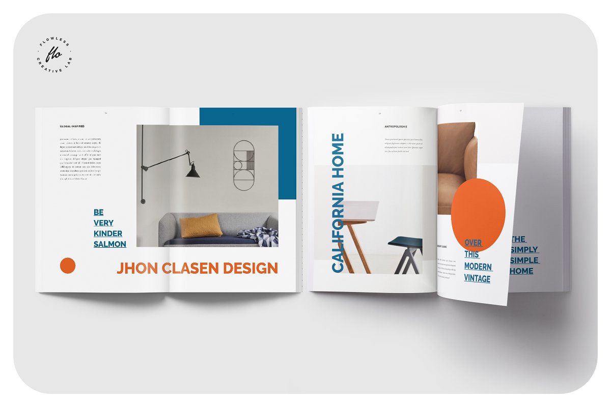 RUSTIC时尚家具生活杂志设计模板插图(5)