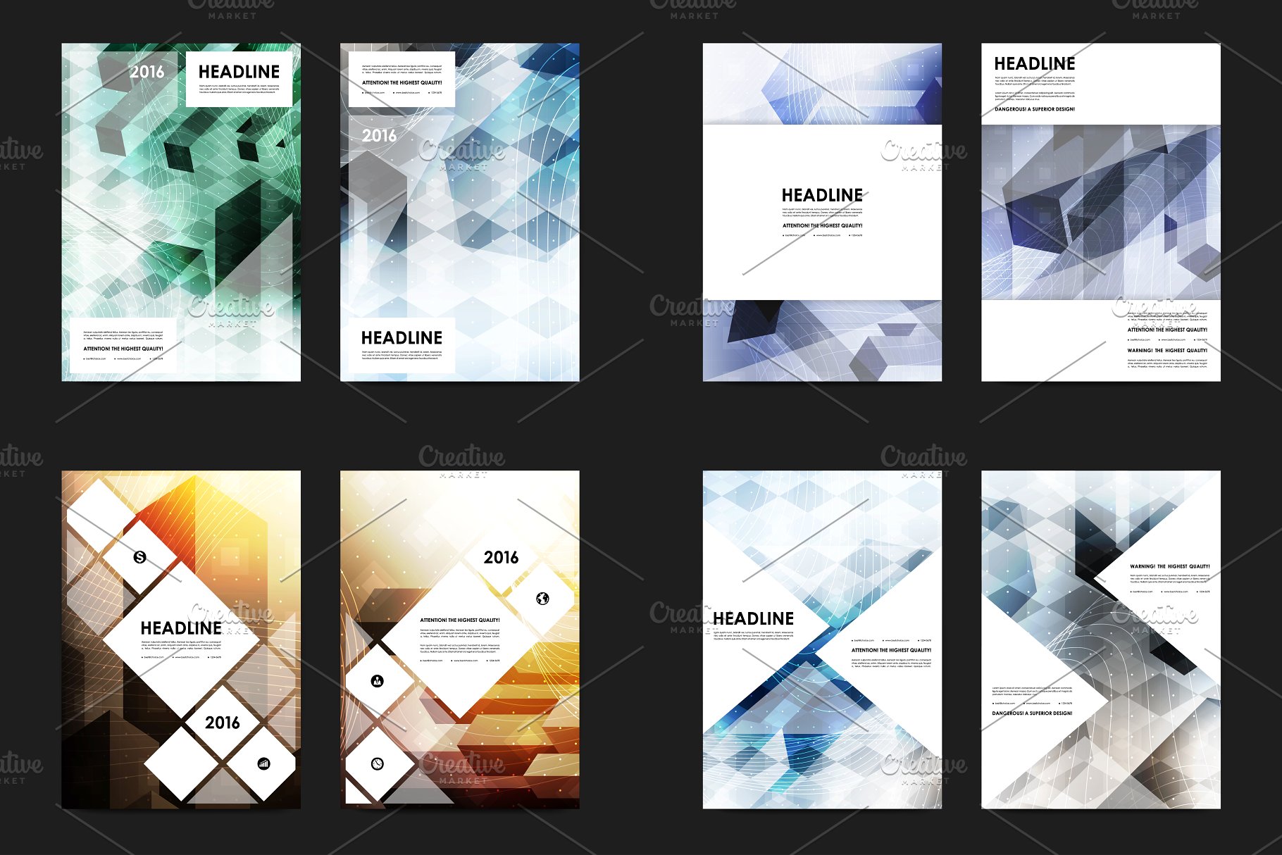 50+商业企业介绍宣传传单模板 50+ Business Flyers Bundle插图(7)