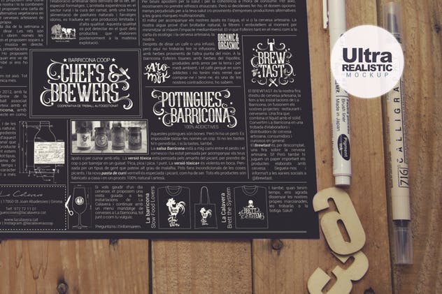 工作室桌面场景手绘创作作品展示样机素材库精选模板 Designing Sketch & Numbers插图(2)