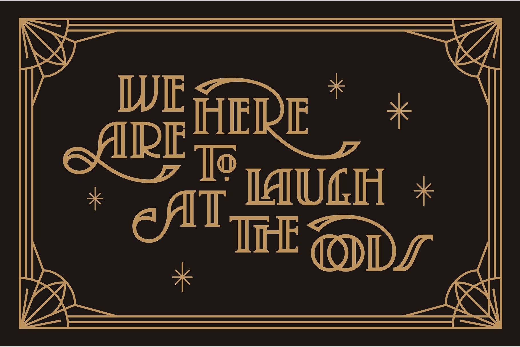 20世纪20年代装饰艺术英文字体&纹理 Serendior | Font & Seamless Patterns插图(6)