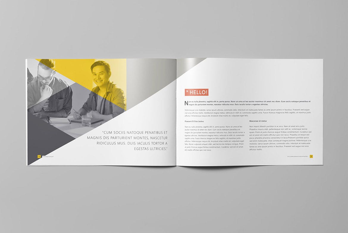 企业年度报告横版设计模板 Annual Report 2016/2017 – Landscape插图(2)