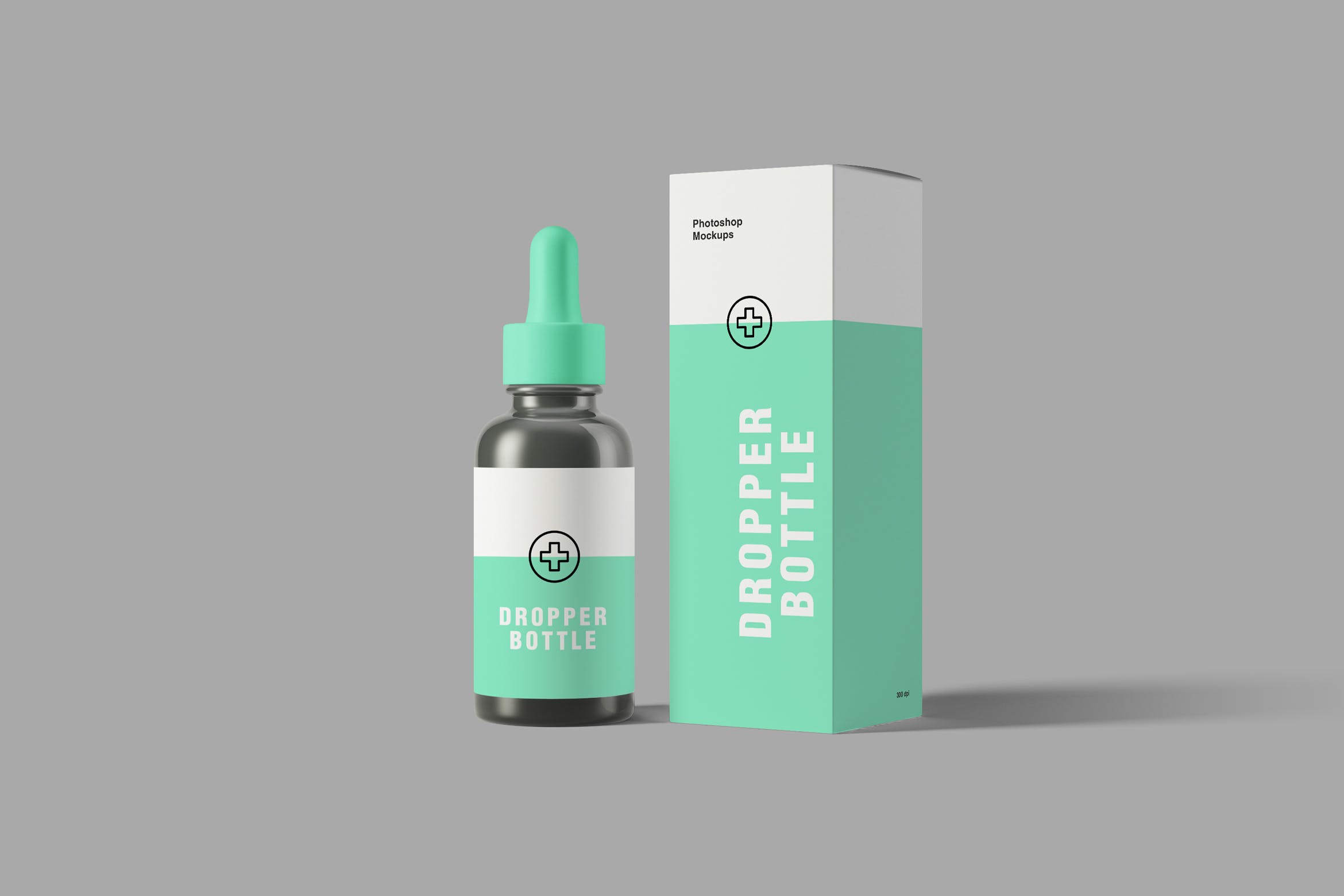 药物滴管瓶设计图样机模板 Dropper Bottle Mockups插图