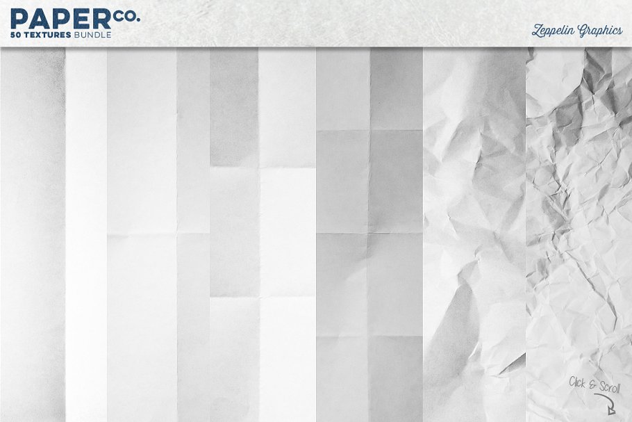 50款各种配色和材质纸张纹理 50 Paper Textures Set插图(6)