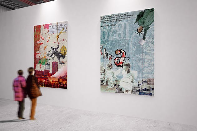 展馆橱窗艺术品海报样机模板v4 Exhibition Mockup [vol 4]插图(6)