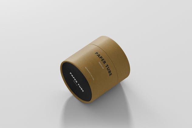 茶叶/咖啡小纸筒包装设计样机模板 Paper Tube Packaging Mock-Up – Small插图(8)