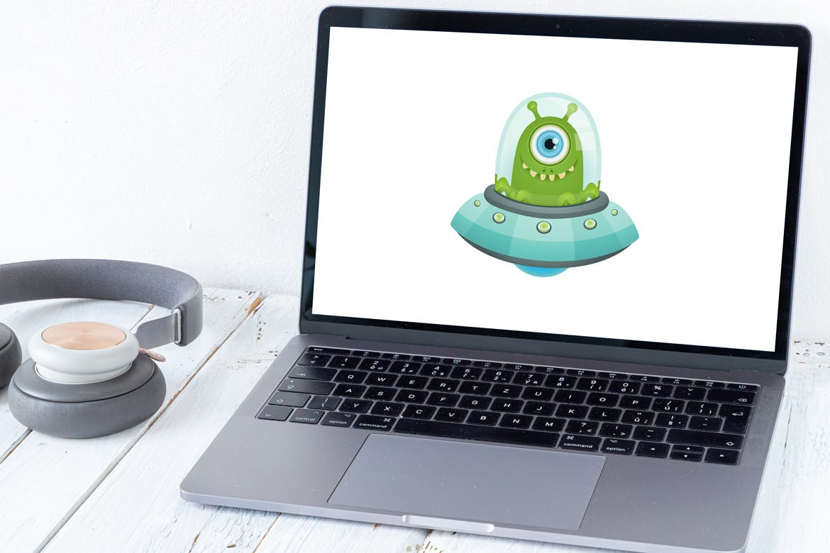 旧木桌上的Macbook&iPhone样机模板v1 Spojeeto Device Mock-ups vol.1插图(12)