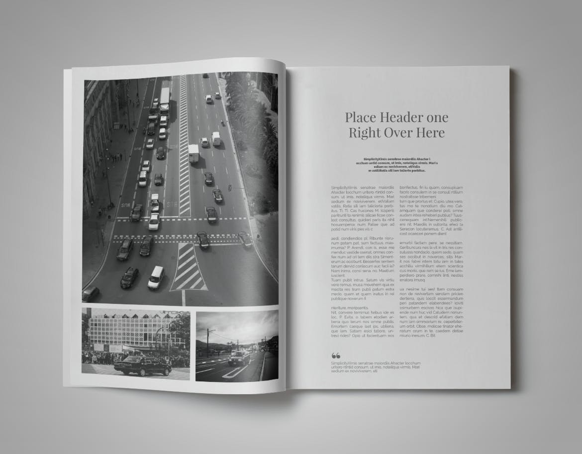 现代版式设计时尚素材库精选杂志INDD模板 Simplifly | Indesign Magazine Template插图(5)