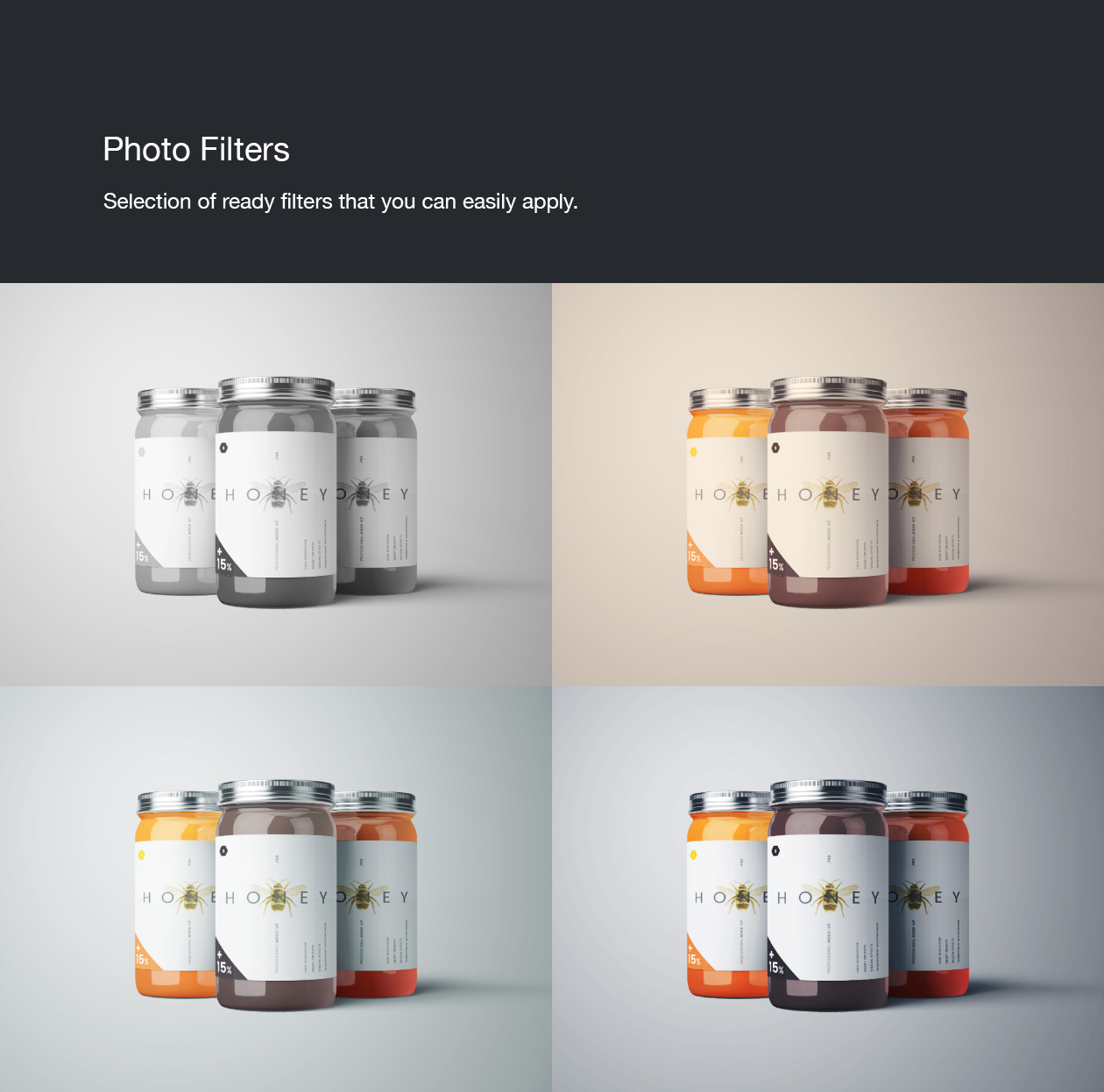 食品玻璃罐外观设计样机PSD模板 Standard Glass Jar Mockups插图(20)