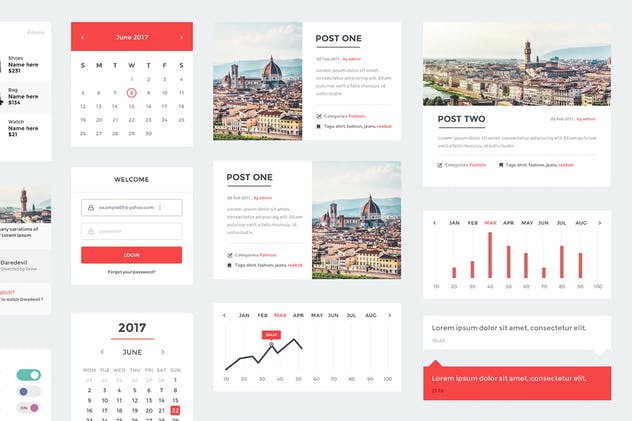 多用途手工制作网站设计UI工具包 Awesome Web UI KIt插图(2)