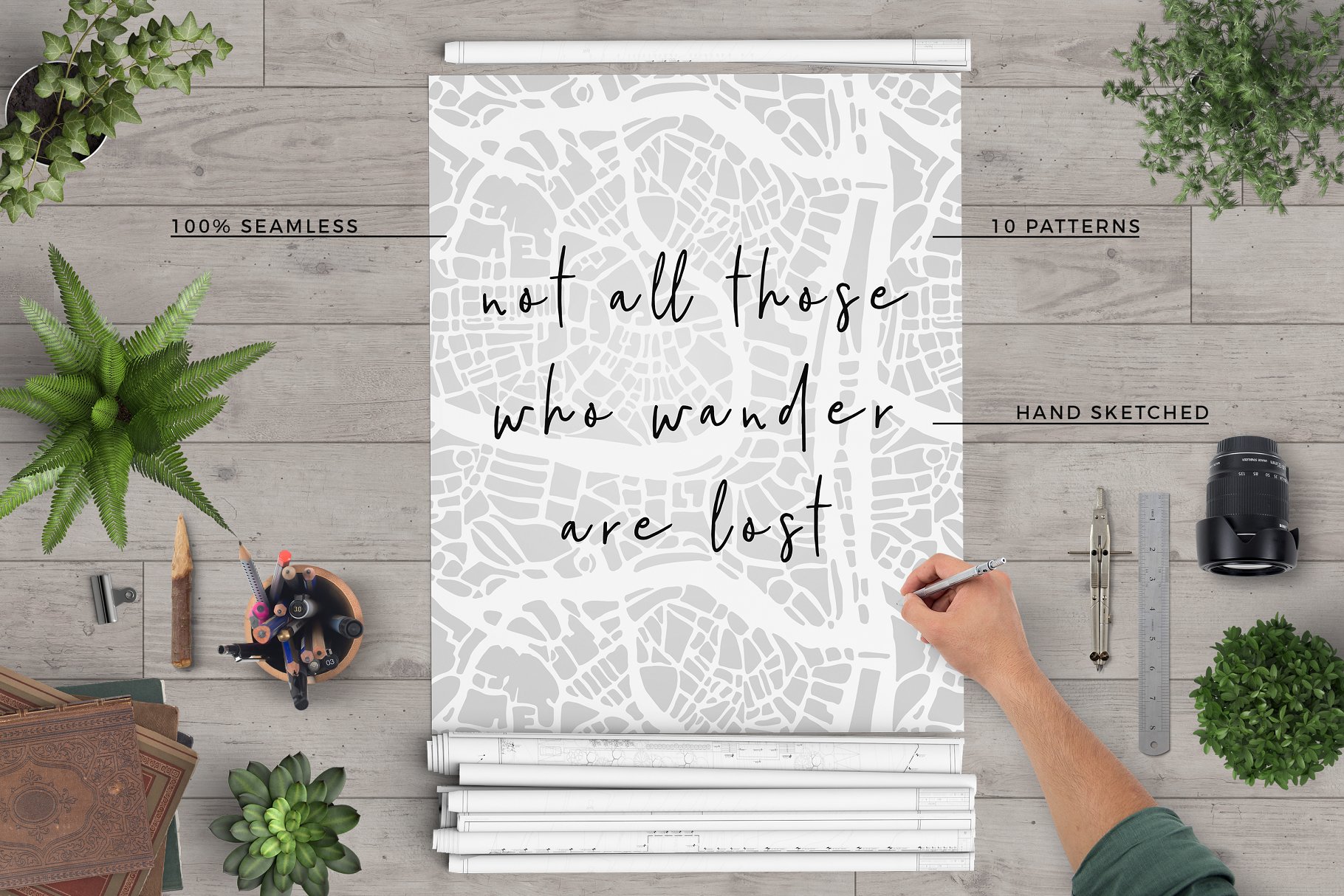 抽象城市地图纹理素材包 Abstract City Map Patterns插图(2)