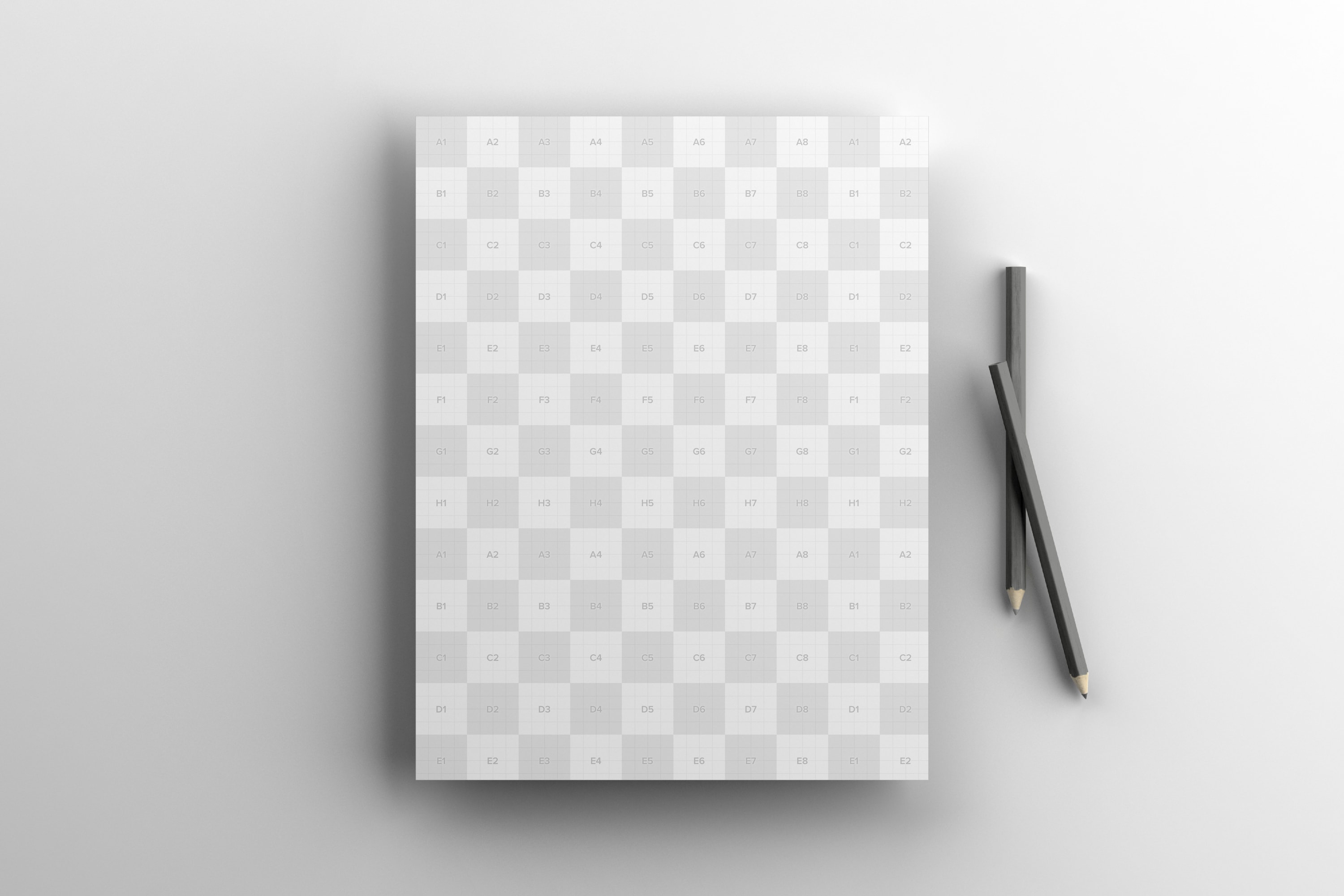 美国信纸尺寸纸张印刷排版设计样机 US Letter Paper Mockup插图(1)