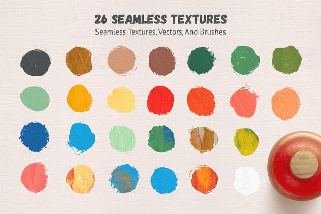 超级油画水彩颜料设计素材工具包 Artistic Studio: Acrylic Toolkit插图(1)