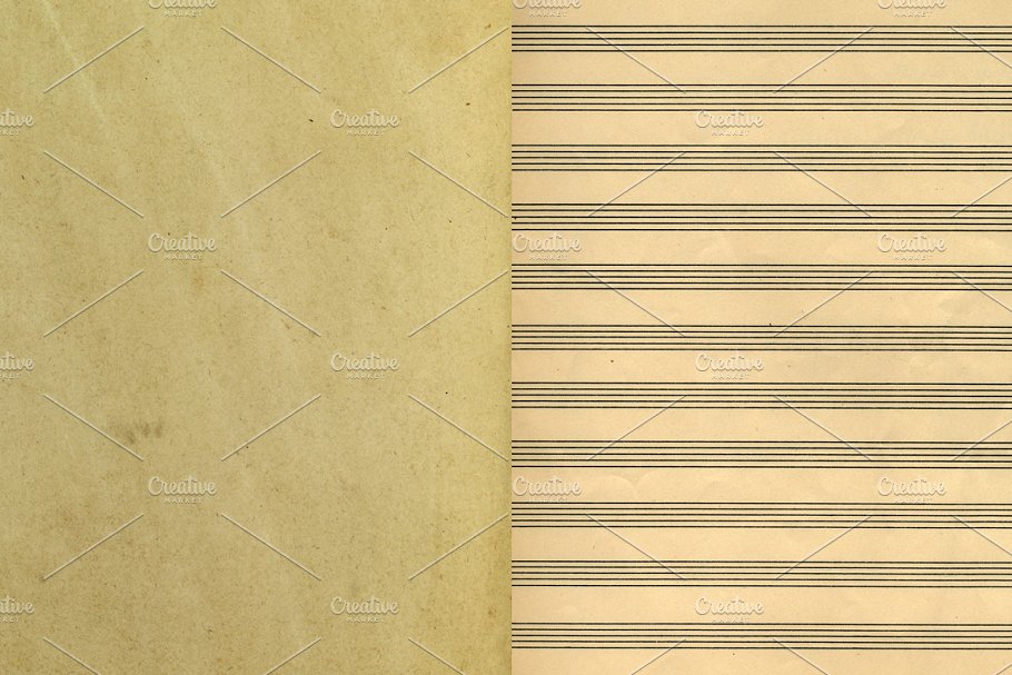 复古老式旧书纸张纹理 Old Paper Textures, Aged Book Pages插图(1)