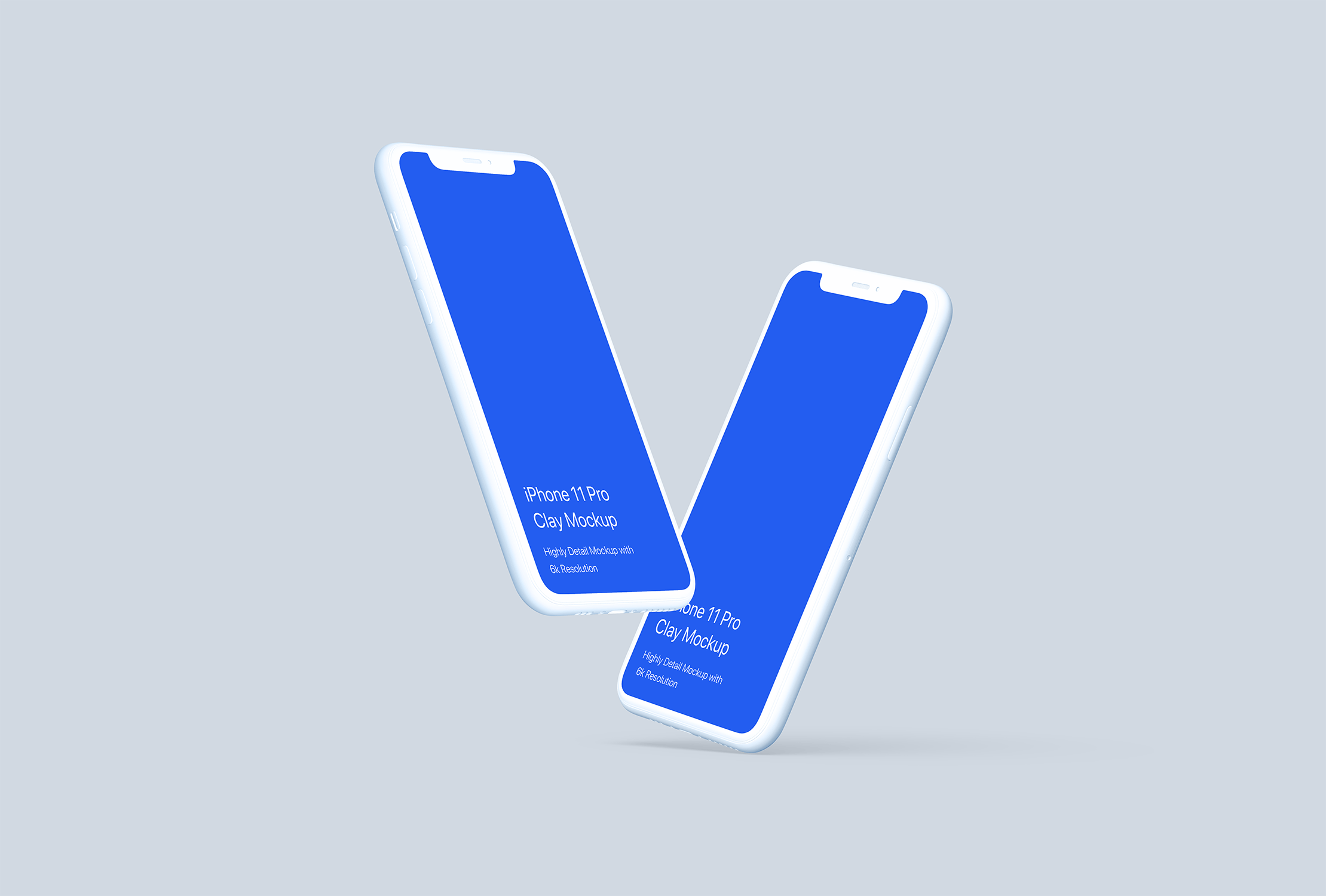 黏土陶瓷风格iPhone 11 Pro手机素材库精选样机模板 iPhone 11 Pro Mockup – Clay Mockup Pack插图(9)