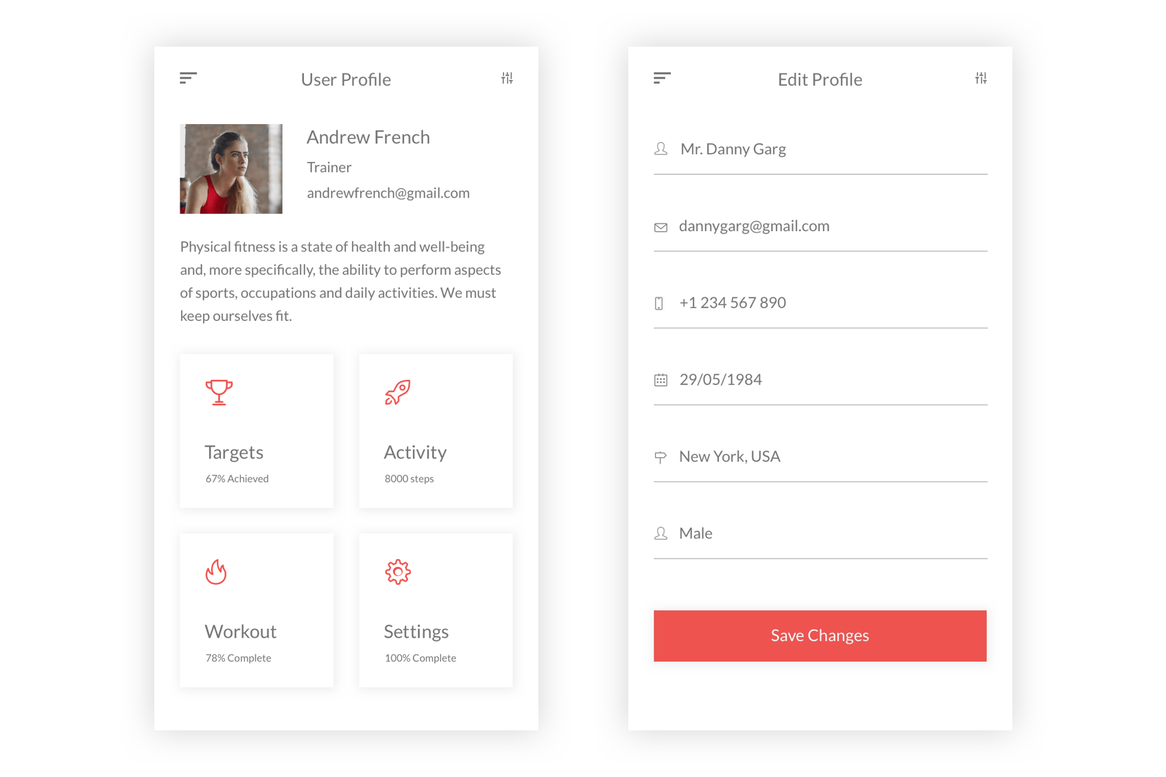 健身运动主题APP应用用户界面UI工具包[for Sketch] Fitness – Health, Workout & Gym UI Kit for Sketch插图(4)