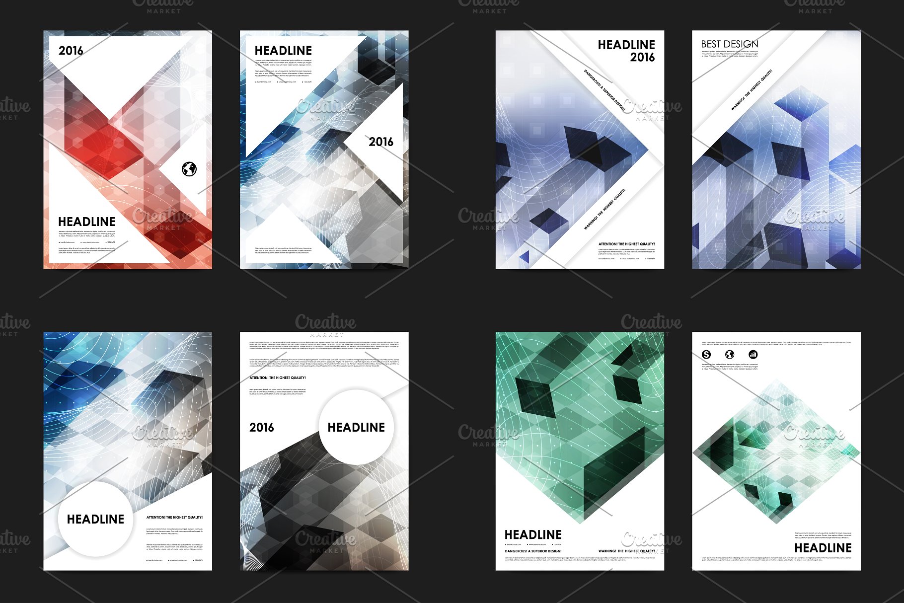 50+商业企业介绍宣传传单模板 50+ Business Flyers Bundle插图(6)