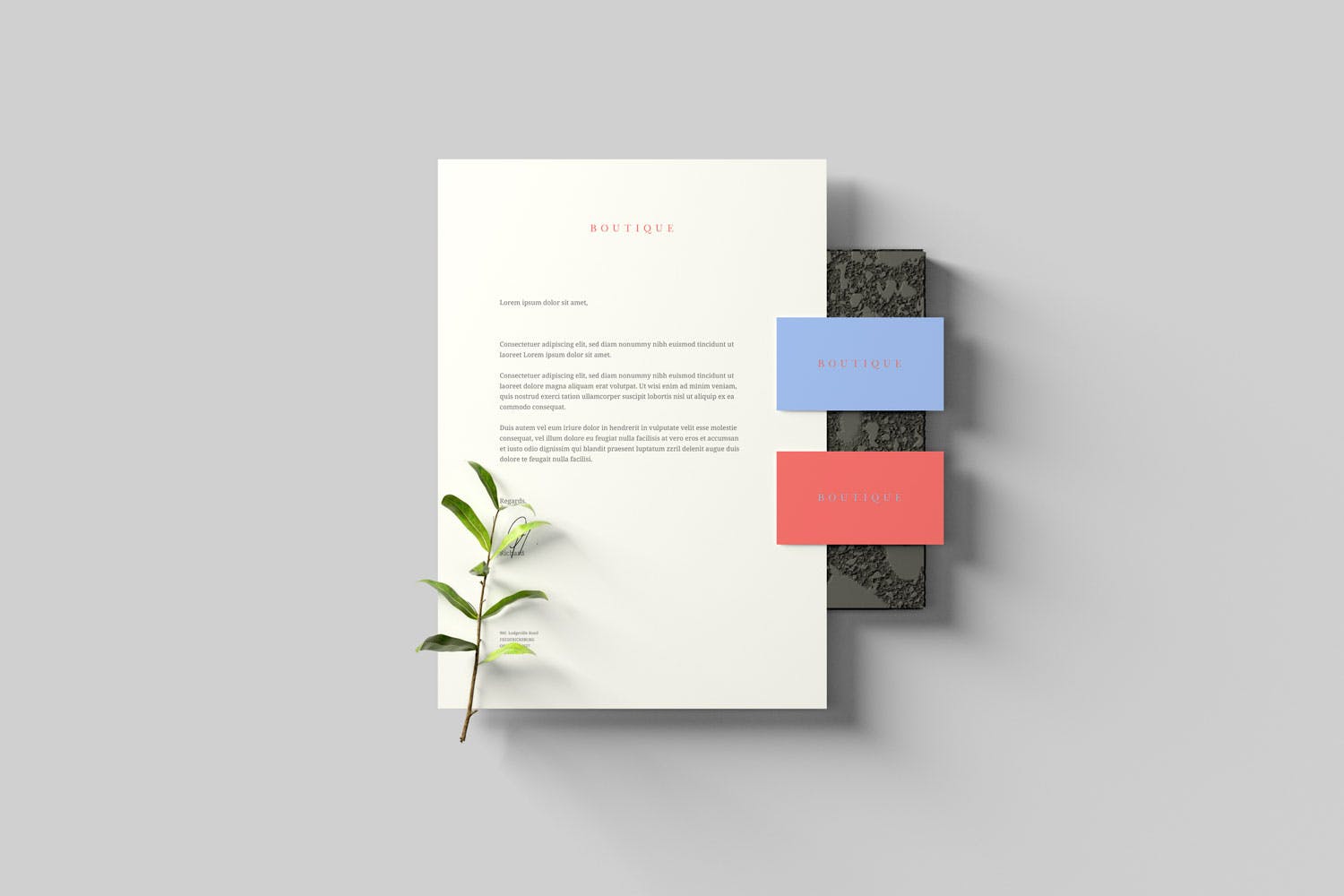 创意办公用品套件品牌VI设计预览样机 Branding Stationery Mockups插图(2)