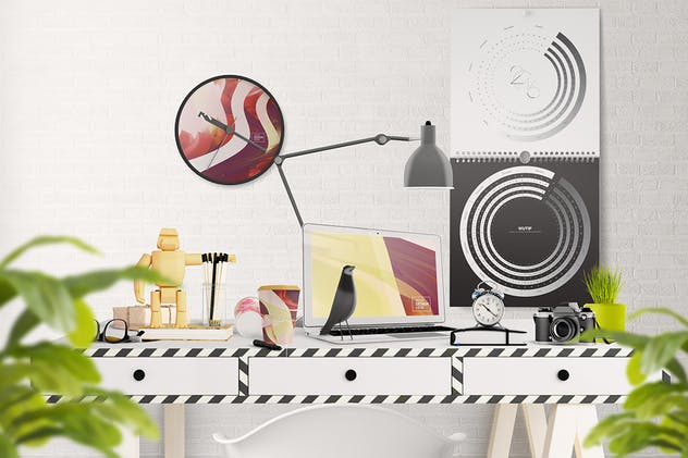 高品质的办公挂历样机生成器 Wall Calendar Mockup Creator插图(7)