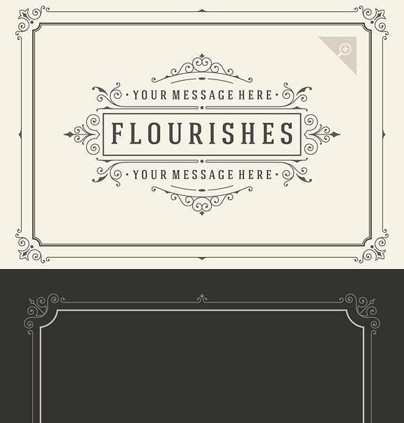 60款老式装饰邀请函模板 60 Vintage ornament invitations插图(2)