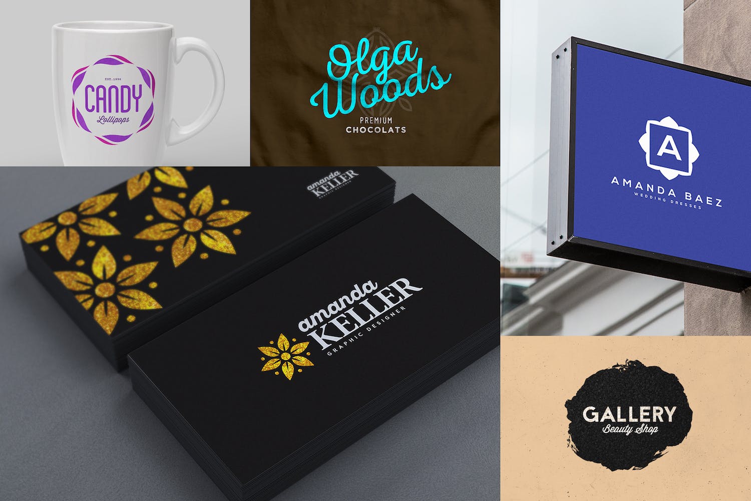 女性时尚主题创意Logo设计模板 Mrs.Boss Logo Templates插图(5)