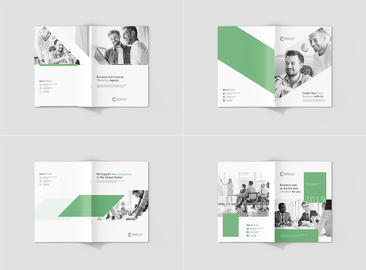 高档企业宣传/年度报告企业画册设计模板 Business Marketing – Company Profile插图(11)