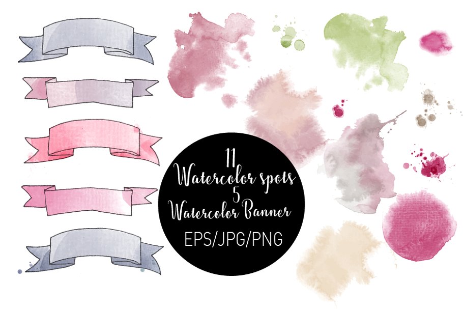 情人节水彩插画素材[EPS,JPG,PNG]插图(3)