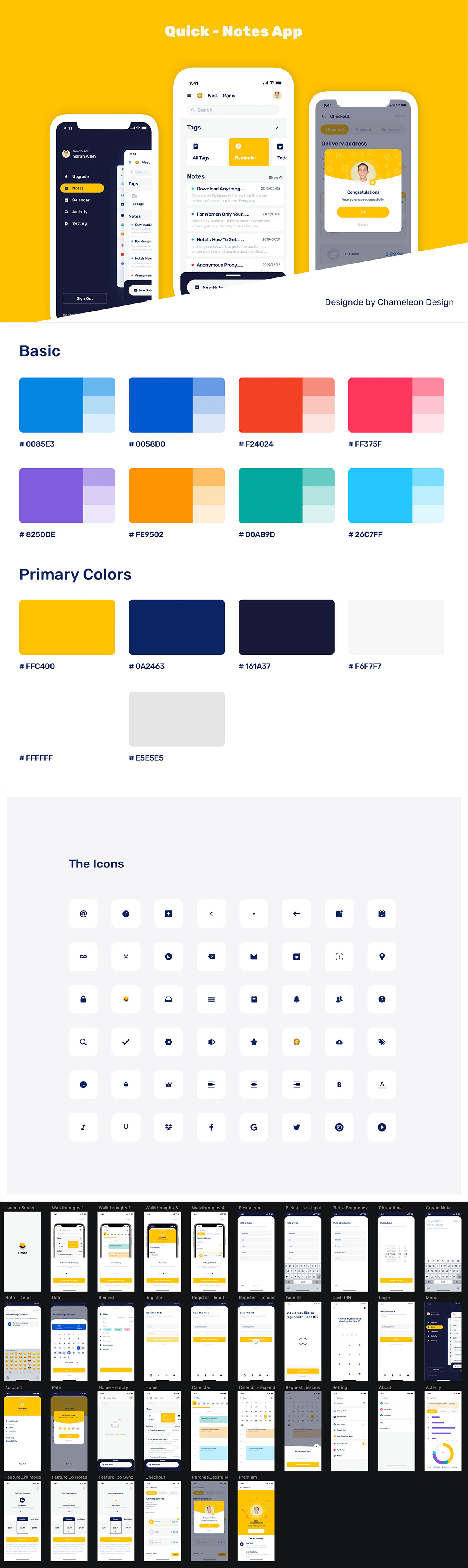 素材库下午茶：工作记事本创意APP UI KIT套装下载[Sketch,fig,XD]插图