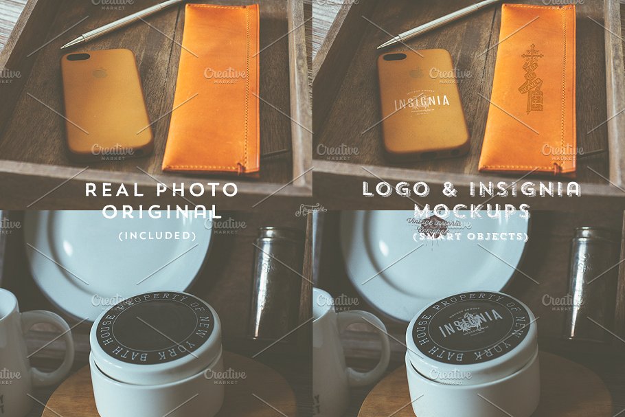 50个复古文艺风格Logo品牌样机模板合集[1.75GB] 50 hip overlay mockups插图(4)