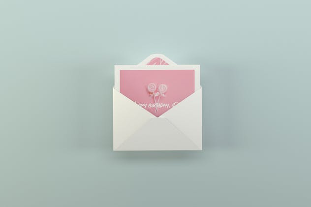 邀请函邀请卡设计样机模板 Greeting Card Mockups插图(1)