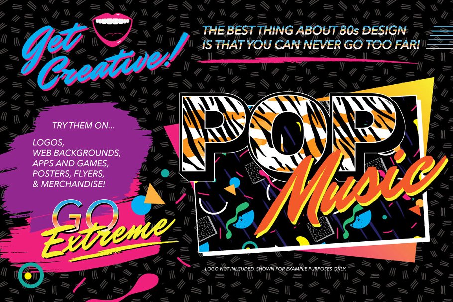 追忆1980s年代图案纹理 1980s Seamless Patterns插图(4)