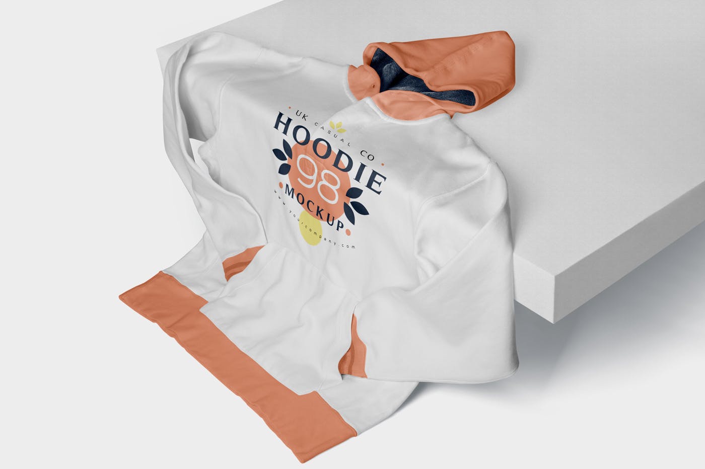 连帽衫卫衣印花设计多角度预览样机 6 Hoodie Mockup插图(2)