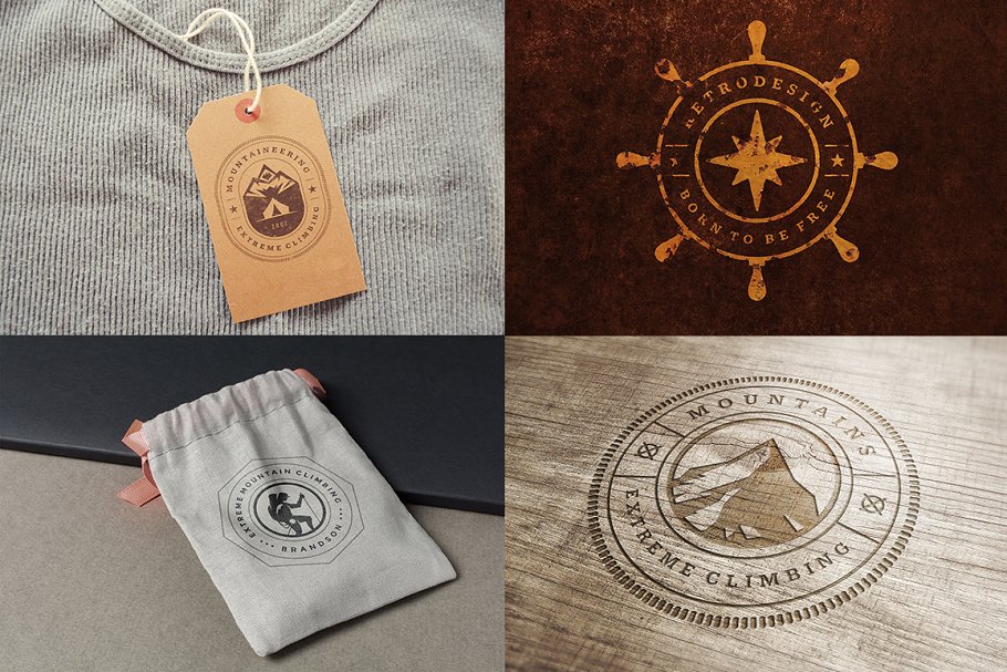 280个户外品牌Logo标志和徽章模板 280 Outdoor logos and badges插图(54)