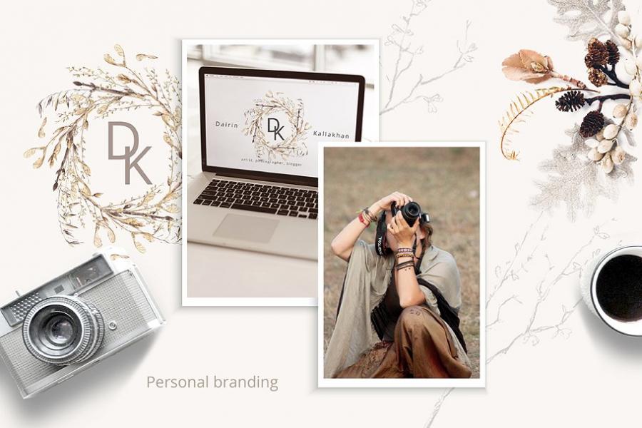 复古风格摄影水彩插画套装插图(5)