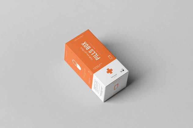 药丸樽药丸盒样机模板 Pills Tube & Box Mock-up插图(7)