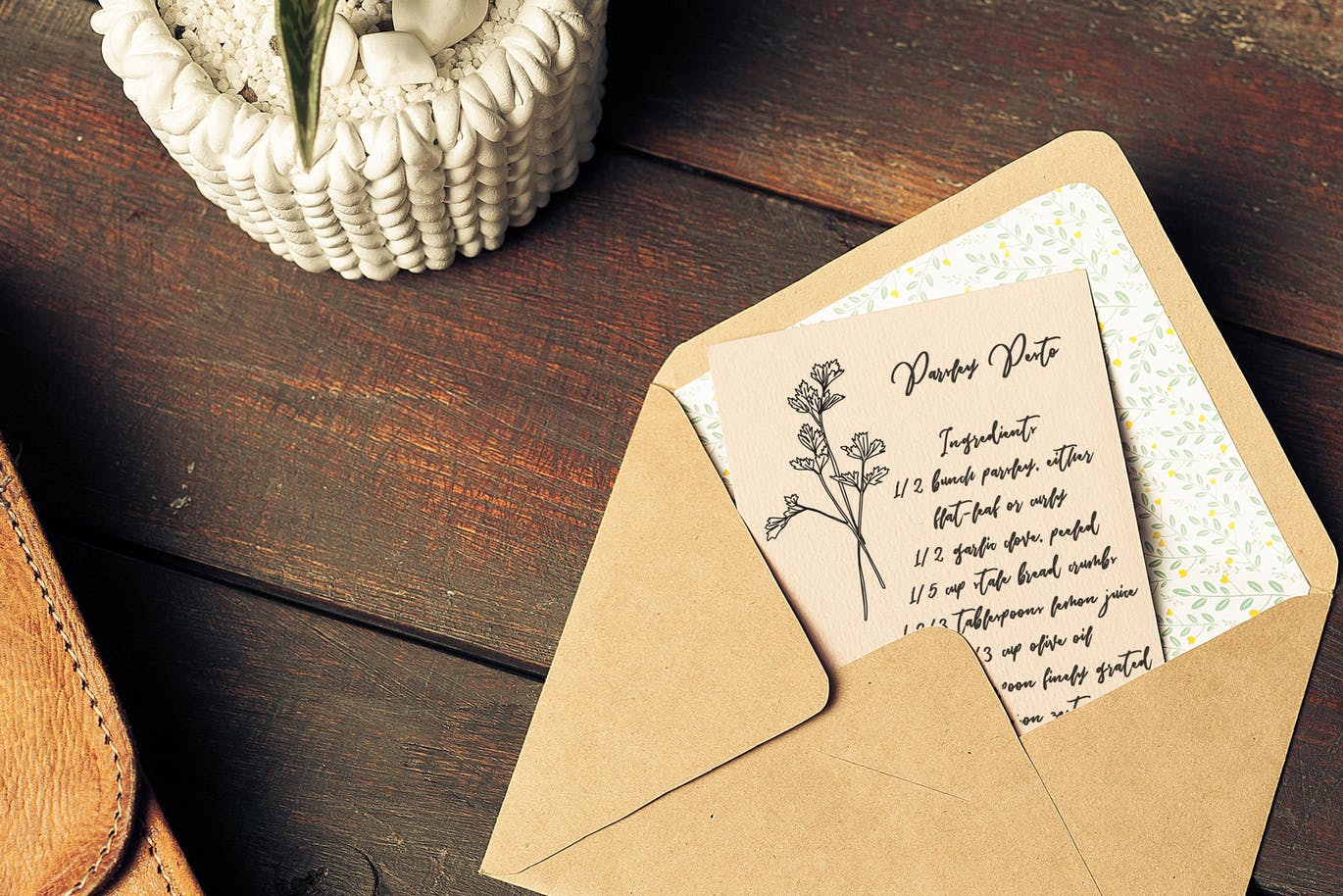 20+草药和香料手绘图案设计素材 Hand Drawn Herbs & Spices插图(1)