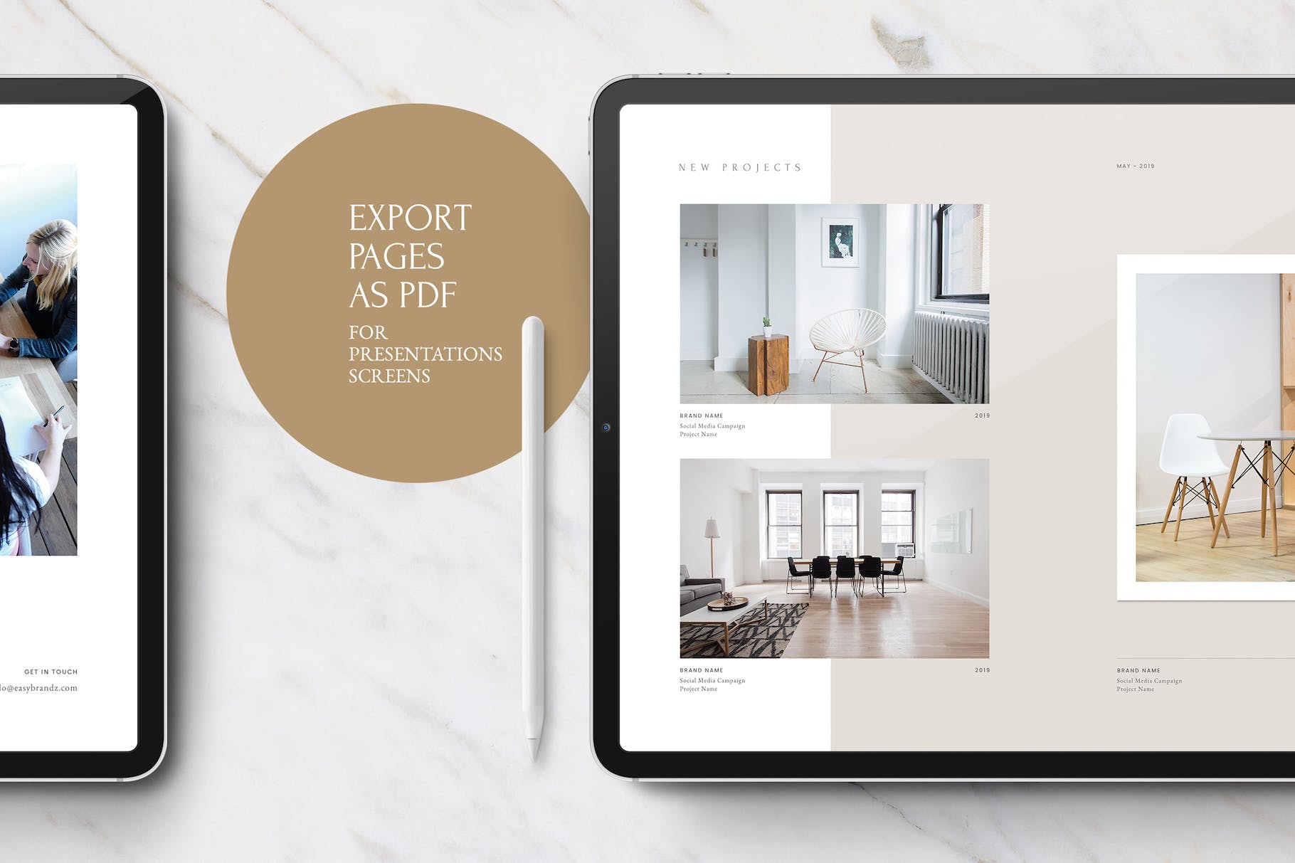 个人品牌形象塑造画册设计模板 Media Press Kit Template插图(4)