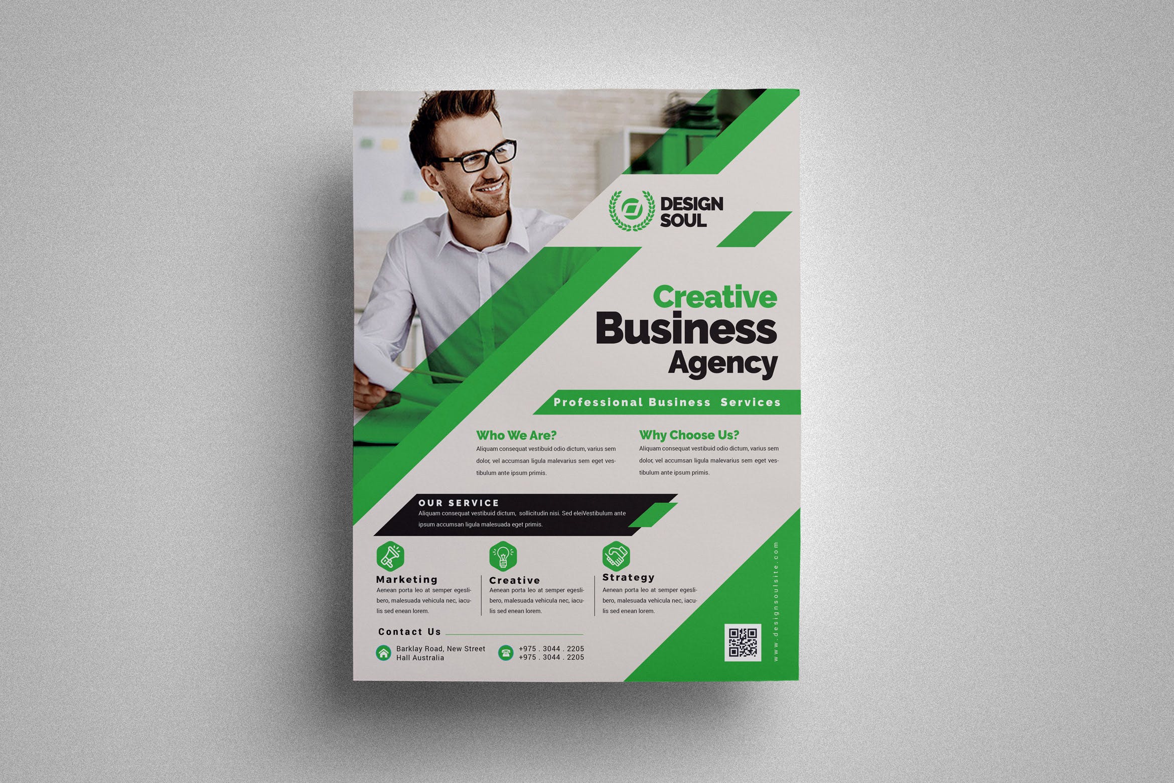 企业宣传推广传单&海报设计模板 Corporate Flyer插图