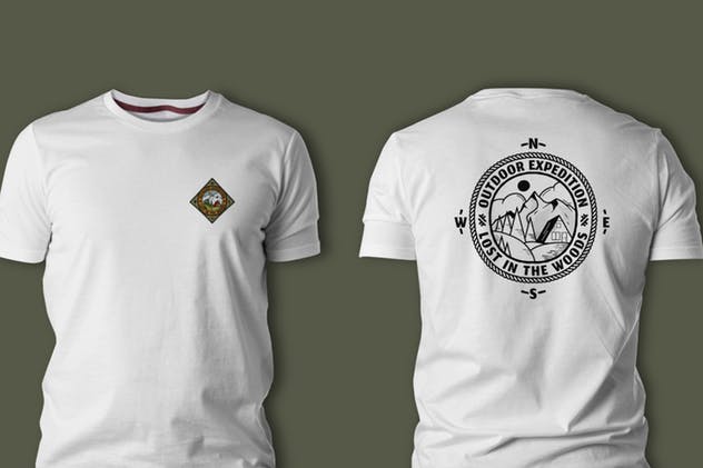 复古风格户外运动Logo模板v2 Retro Travel Emblem / Vintage Camping Logo / Patch插图(4)