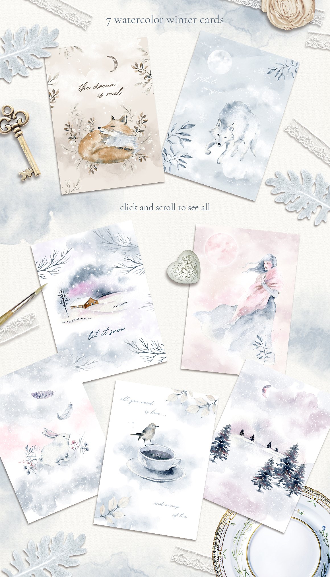 神奇和优雅的冬季森林素材合辑下载3.31GB[png,jpg,abr]插图(10)