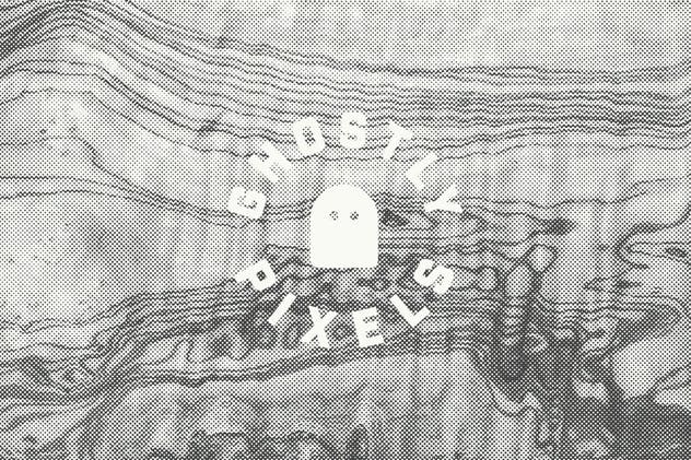 木纹半色调纹理设计素材合集 Wood Halftone Textures插图(5)