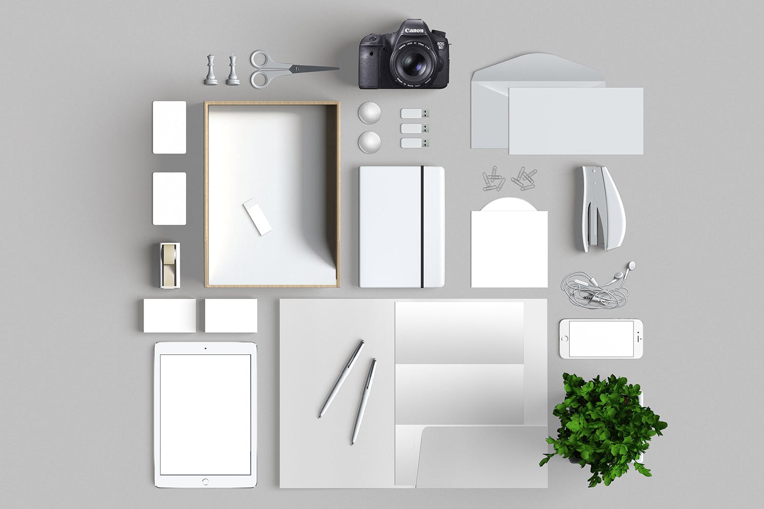 品牌VI标识设计企业办公文具素材库精选模板05 Brand Identity / Stationery Mockup 05插图(1)