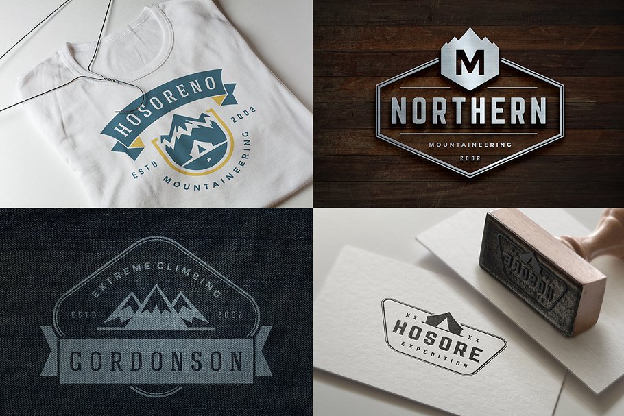 280个户外品牌Logo标志和徽章模板 280 Outdoor logos and badges插图(2)