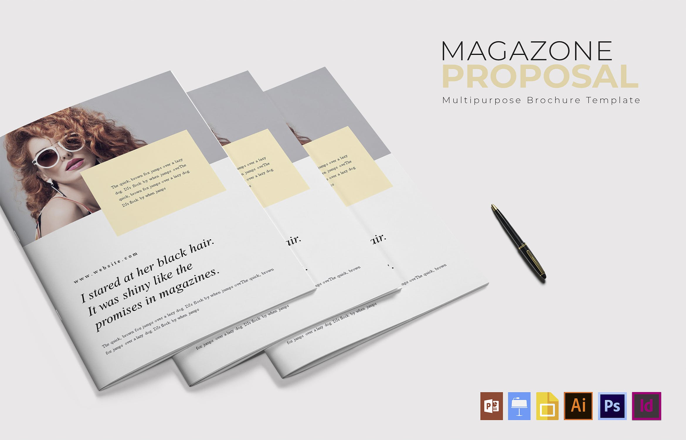 时尚品牌宣传画册/素材库精选杂志排版设计模板 Magazone | Brochure插图(3)