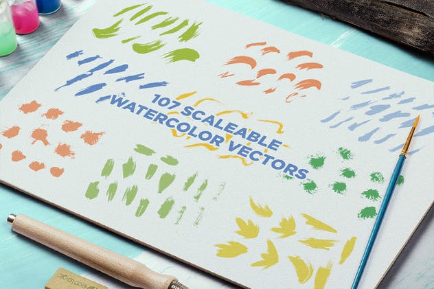 抽象艺术水彩设计套装 Watercolor Design Bundle插图(2)