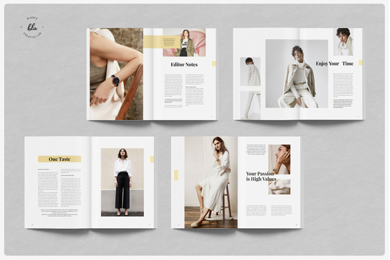 HANSLEY时尚摄影/服装杂志设计模板插图