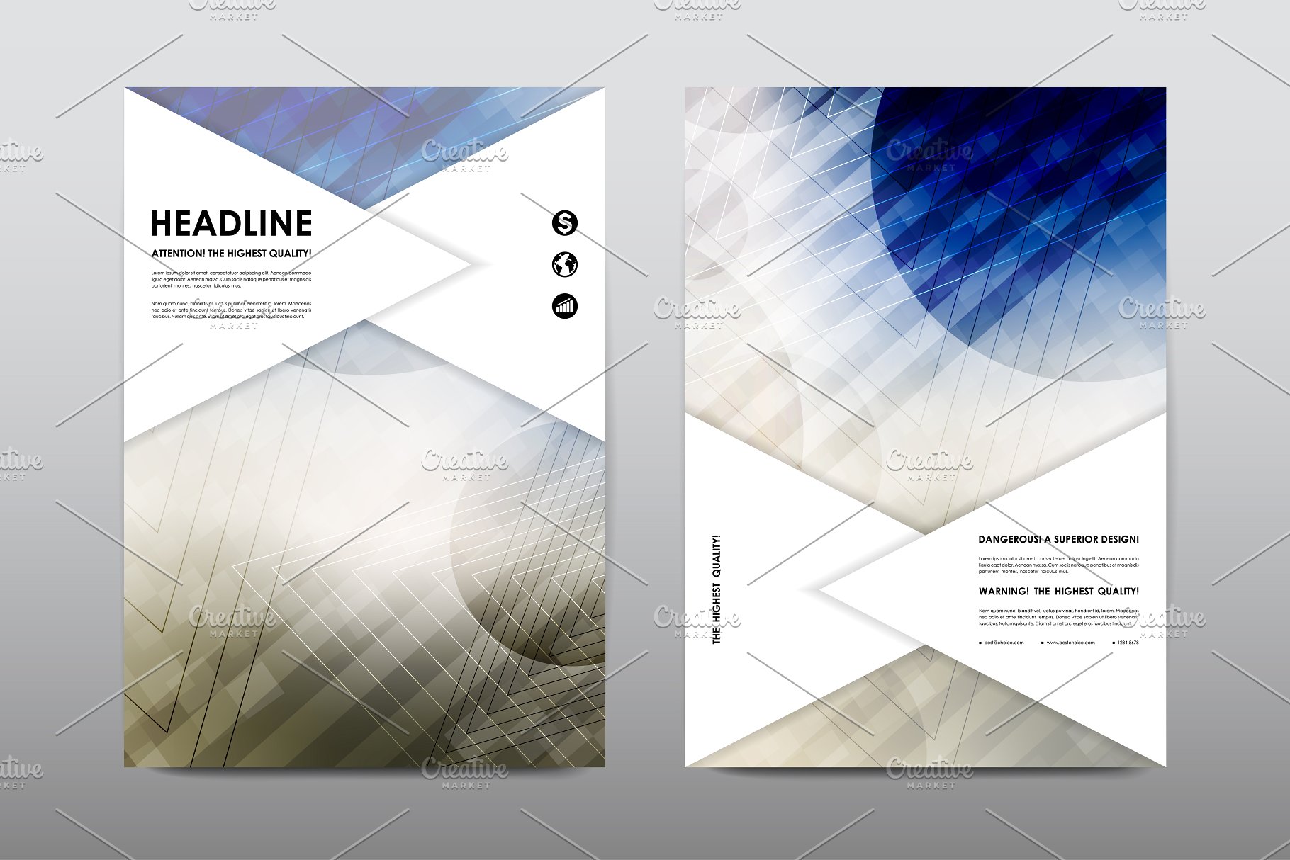 50+商业企业宣传小册子模板 50+ Business Brochures Bundle插图(35)