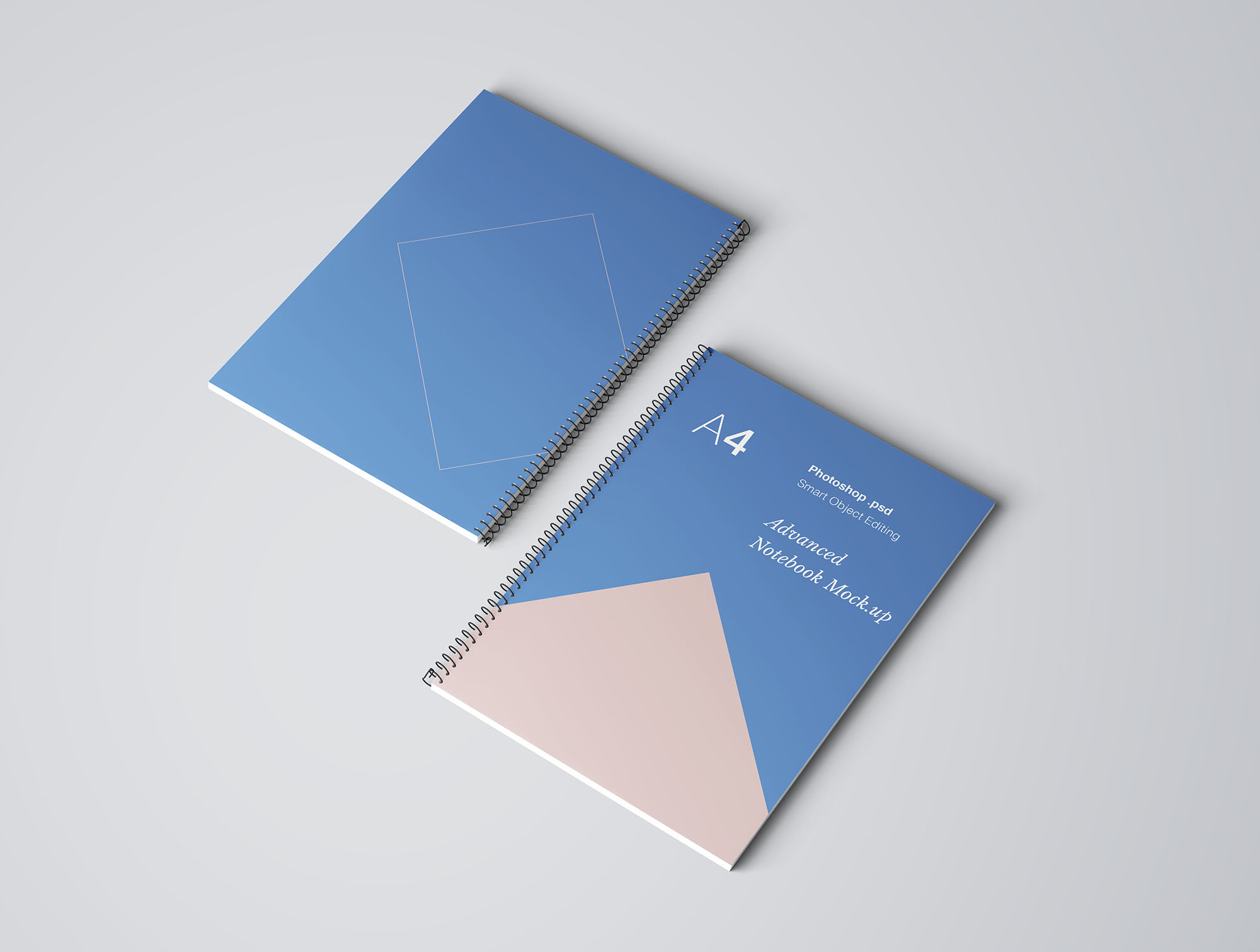 A4尺寸活页记事本封面设计样机模板 A4 Notebook Mockup插图(5)